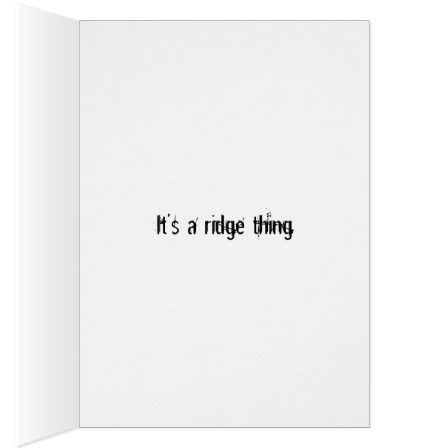 Cartão É uma coisa do cume (Interior (direita))