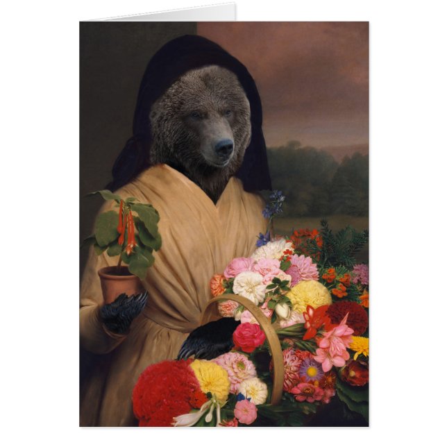 Cartão É uma entrega do urso - Comp antropomórfico (Frente)