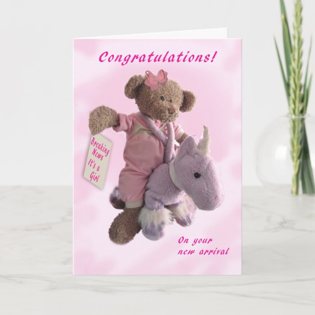 Cartão É uma garota! (Frente)