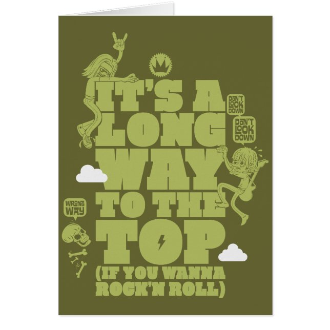 Cartão É uma maneira longa à parte superior (se você quer (Frente)