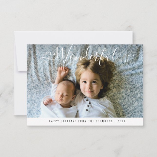 Cartão É UMA VIDA MARAVILHOSA | natal (Frente)