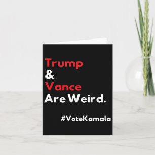 Cartão E Vance São Estranhos Votar Kamala Harris 2024 Ele