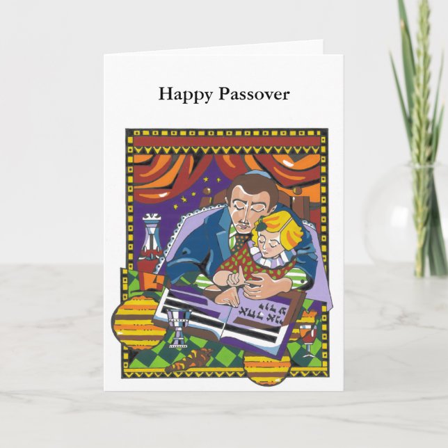 Cartão "E você dirá suas crianças " (Frente)