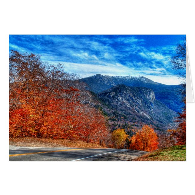 Cartão Eagle Crag, Franconia Range (Frente Horizontal)