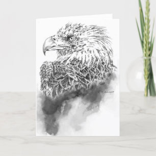 Cartão Eagle Illustration Greeting Card