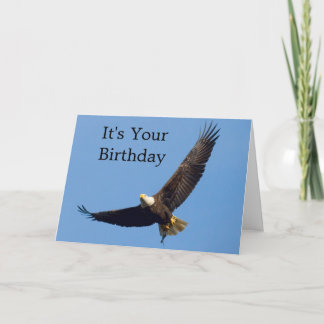 Cartão Eagle In Flight Birthday Greeting Card