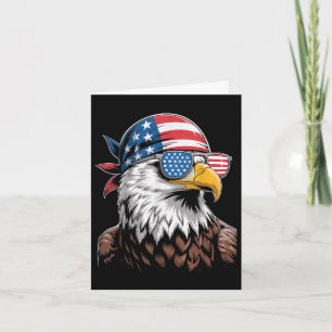 Cartão Eagle Patriótica Usa Esmungles Bandana 4 De Julho