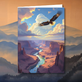 Cartão Eagle Themed Nephew's Birthday