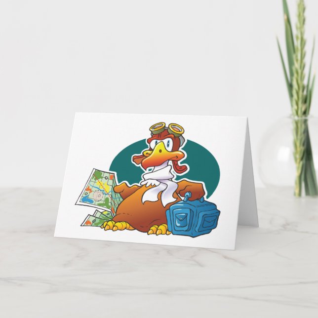 Cartão Eagle Waddling (Frente)