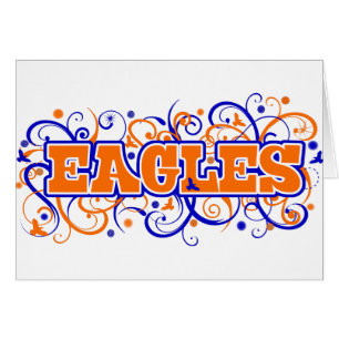 Cartão Eagles Swirl Design