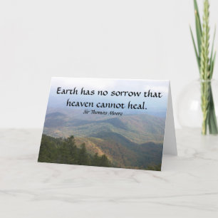 Cartão Earth has no sorrow that heaven cannot heal.