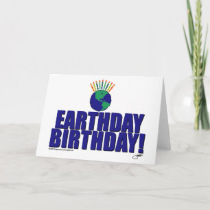 Cartão Earthday Birthday
