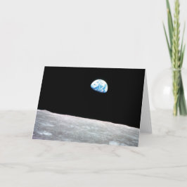 Cartão Earthrise - a perspectiva lunar