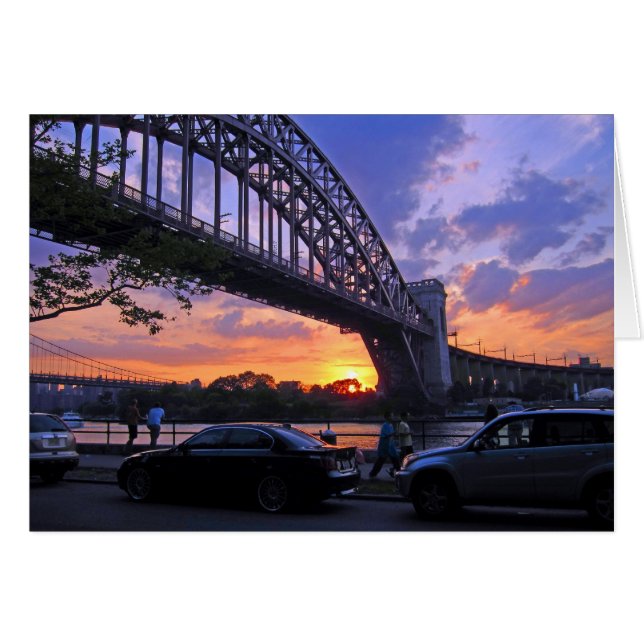 Cartão East River Sunset 5x7 (Frente Horizontal)
