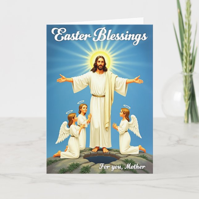 Cartão Easter Blessings Mother Card (Frente)