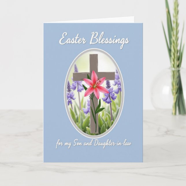 Cartão Easter Blessings Son And Law Card (Frente)