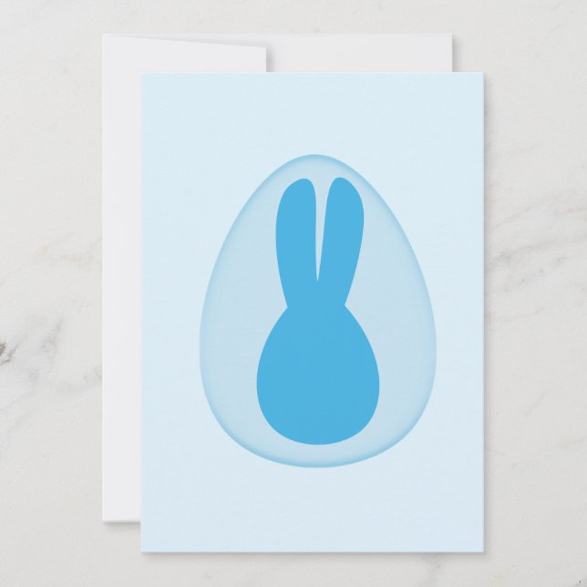Cartão Easter bunny greeting card (Frente)