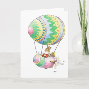 Cartão Easter Egg Hot Air Balloon Card