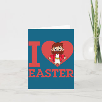 Cartão Easter Heart Easter Christian Jesus Bible Verse