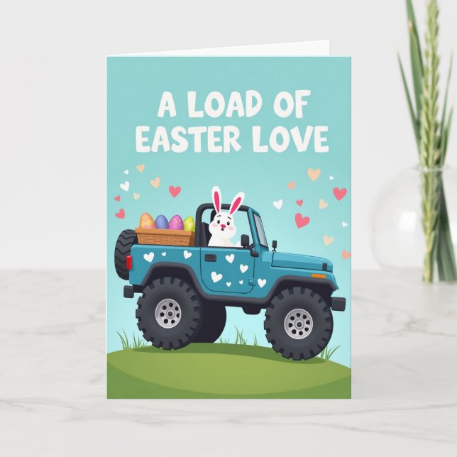 Cartão Easter Love Delivery Truck Card (Frente)