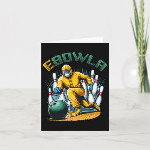 Cartão Ebowla Funny Boliche Jogador Ebowla Bowler Boliche