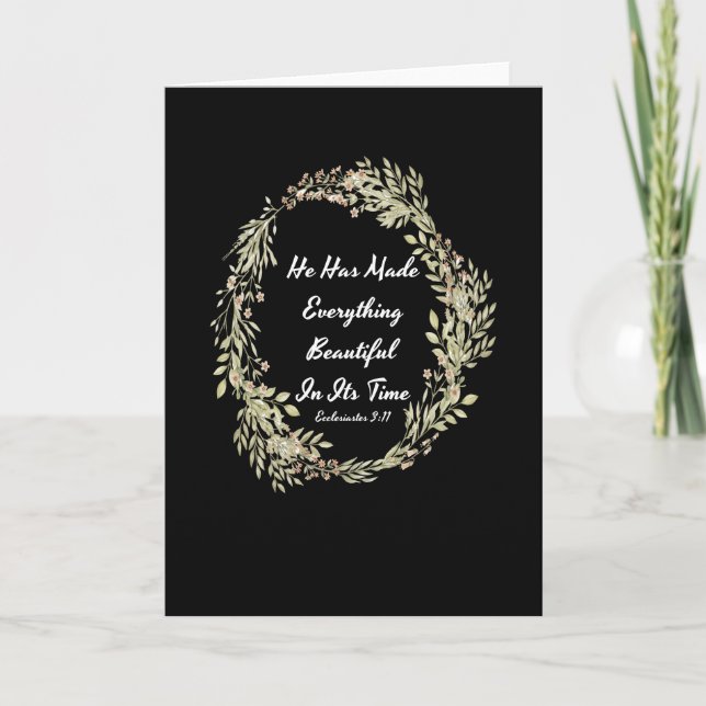 Cartão Ecclesiastes 311 NIV - verso da bíblia (Frente)