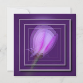 Cartão Echo do Flor do Primavera rosa e roxo