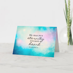 Cartão Eclesiastes 3 11 Ele colocou a eternidade no coraç