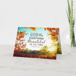 Cartão Eclesiastes 3:11 Ele fez tudo bonito