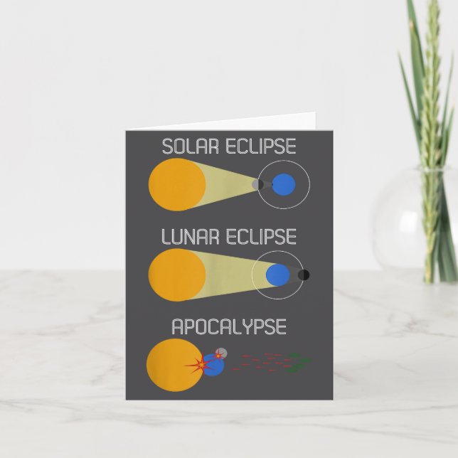 Cartão Eclipse ou Acalipse_ Ciência Divertida do Eclipse  (Frente)