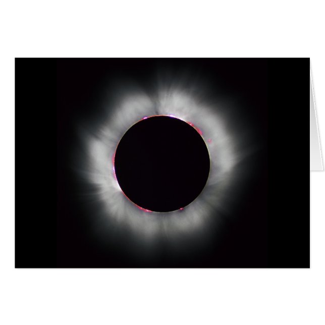 Cartão Eclipse solar (Frente Horizontal)