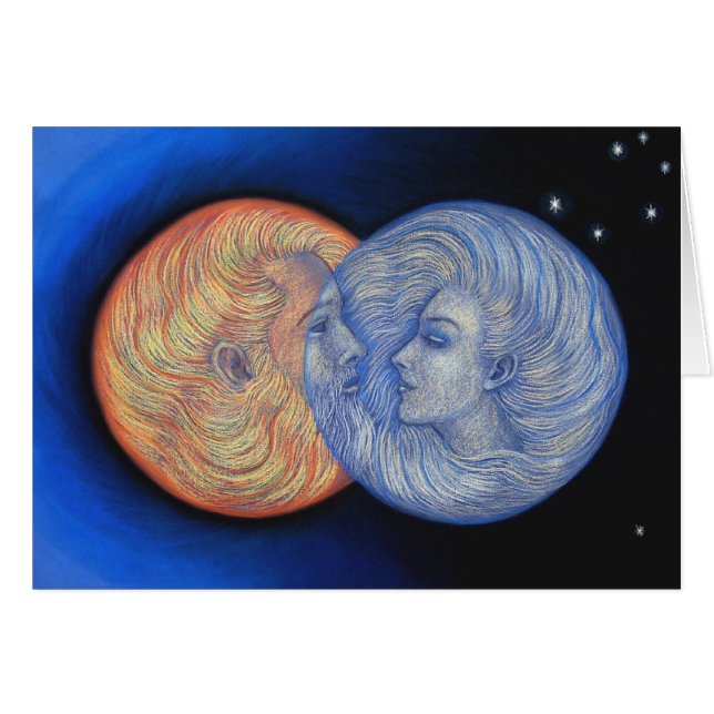 Cartão Eclipse solar (Frente Horizontal)