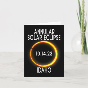 Cartão Eclipse Solar Anular T - Idaho