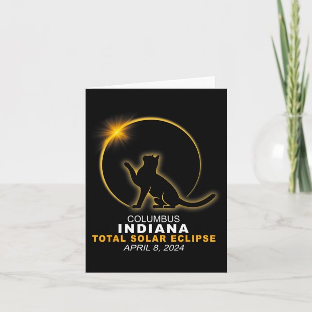 Cartão Eclipse Solar Total 2024 (Frente)