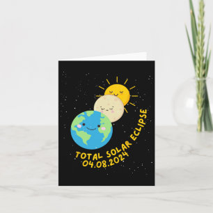 Cartão Eclipse Solar Total 2024 Kids De Eclipse Solar Cut