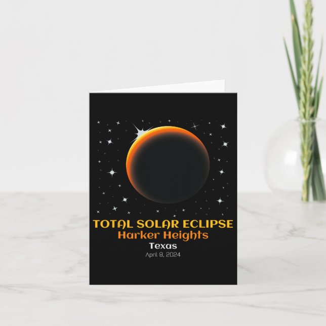 Cartão Eclipse Solar Total abril 86 (Frente)
