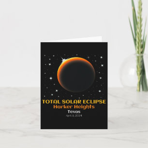 Cartão Eclipse Solar Total abril 86