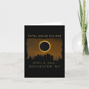 Cartão Eclipse Solar Total Em Rochester Nova York