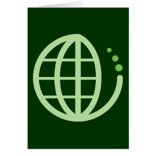 Cartão eco-terra: verde