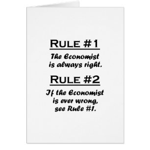 Cartão Economista da regra
