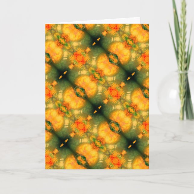 Cartão 'Éden' Folheto de saudação de benção dobrada (Frente)