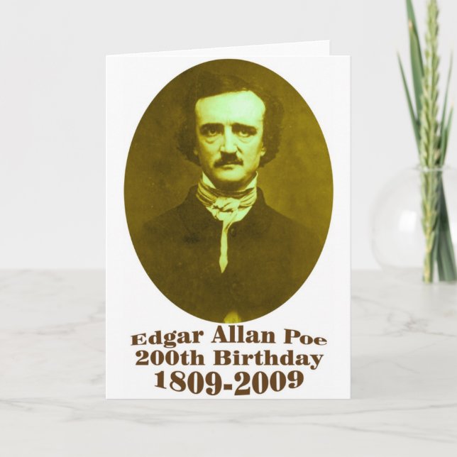 Cartão Edgar Allan Poe (Frente)
