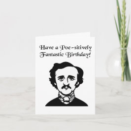 Cartão Edgar Allan Poe Birthday 