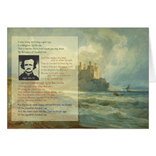 Cartão Edgar Allan Poe Poem Annabel Lee