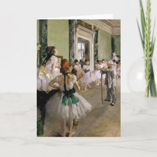 Cartão Edgar Degas - A Aula de Dança