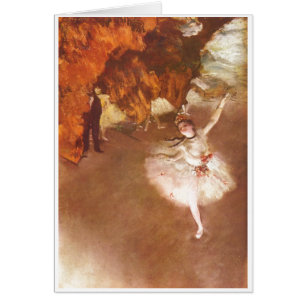 Cartão Edgar Degas - bailarina de Prima Rosita Mauri 1878