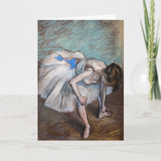 Cartão Edgar Degas - Dançarina Sentada (Frente)