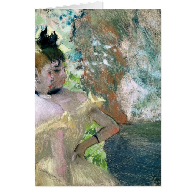 Cartão Edgar Degas | Dançarinos nas Asas (Frente)