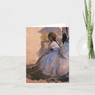 Cartão Edgar Degas "Dancer Seated" BLANK Note Card