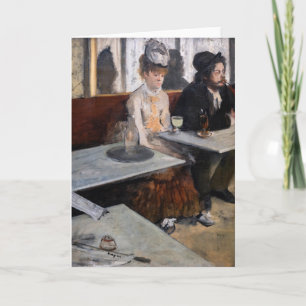 Cartão Edgar Degas - Em um Café / O Absinto